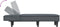 vidaXL - Chaise - longue - fluweel - donkergrijs