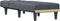 vidaXL - Chaise - longue - fluweel - donkergrijs