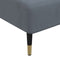 vidaXL - Chaise - longue - fluweel - donkergrijs