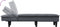 vidaXL - Chaise - longue - fluweel - donkergrijs