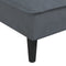 vidaXL - Chaise - longue - fluweel - donkergrijs