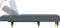 vidaXL - Chaise - longue - fluweel - donkergrijs