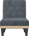 vidaXL - Chaise - longue - fluweel - donkergrijs