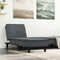vidaXL - Chaise - longue - fluweel - donkergrijs