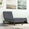 vidaXL - Chaise - longue - fluweel - donkergrijs