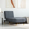 vidaXL - Chaise - longue - fluweel - donkergrijs