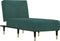 vidaXL - Chaise - longue - fluweel - donkergroen
