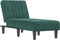 vidaXL - Chaise - longue - fluweel - donkergroen