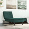 vidaXL - Chaise - longue - fluweel - donkergroen