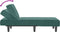 vidaXL - Chaise - longue - fluweel - donkergroen