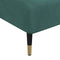 vidaXL - Chaise - longue - fluweel - donkergroen