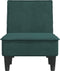 vidaXL - Chaise - longue - fluweel - donkergroen