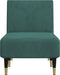 vidaXL - Chaise - longue - fluweel - donkergroen
