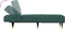 vidaXL - Chaise - longue - fluweel - donkergroen