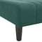 vidaXL - Chaise - longue - fluweel - donkergroen