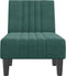 vidaXL - Chaise - longue - fluweel - donkergroen