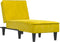 vidaXL - Chaise - longue - fluweel - geel