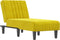 vidaXL - Chaise - longue - fluweel - geel