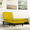 vidaXL - Chaise - longue - fluweel - geel
