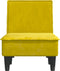 vidaXL - Chaise - longue - fluweel - geel