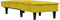 vidaXL - Chaise - longue - fluweel - geel