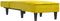 vidaXL - Chaise - longue - fluweel - geel