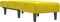 vidaXL - Chaise - longue - fluweel - geel