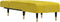 vidaXL - Chaise - longue - fluweel - geel