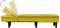 vidaXL - Chaise - longue - fluweel - geel