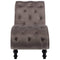 vidaXL - Chaise - longue - fluweel - grijs