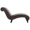 vidaXL - Chaise - longue - fluweel - grijs