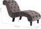 vidaXL - Chaise - longue - fluweel - grijs