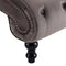 vidaXL - Chaise - longue - fluweel - grijs