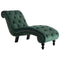 vidaXL - Chaise - longue - fluweel - groen