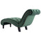 vidaXL - Chaise - longue - fluweel - groen