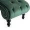 vidaXL - Chaise - longue - fluweel - groen