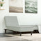 vidaXL - Chaise - longue - fluweel - lichtgrijs