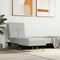 vidaXL - Chaise - longue - fluweel - lichtgrijs