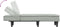 vidaXL - Chaise - longue - fluweel - lichtgrijs