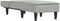 vidaXL - Chaise - longue - fluweel - lichtgrijs