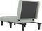 vidaXL - Chaise - longue - fluweel - lichtgrijs
