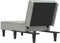 vidaXL - Chaise - longue - fluweel - lichtgrijs