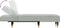 vidaXL - Chaise - longue - fluweel - lichtgrijs