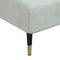 vidaXL - Chaise - longue - fluweel - lichtgrijs