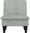 vidaXL - Chaise - longue - fluweel - lichtgrijs