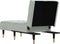vidaXL - Chaise - longue - fluweel - lichtgrijs