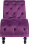 vidaXL - Chaise - longue - fluweel - paars