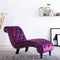 vidaXL - Chaise - longue - fluweel - paars