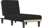 vidaXL - Chaise - longue - fluweel - zwart