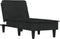 vidaXL - Chaise - longue - fluweel - zwart